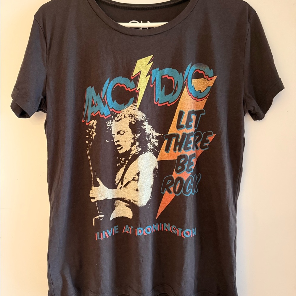 AC/DC Black Graphic Tee - Short Sleeve